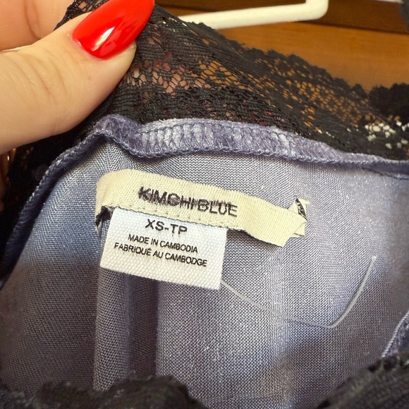 Urban Outfitters Kimchi Blue Ryder Velvet & Lace Mini Dress - Picture 4 of 4